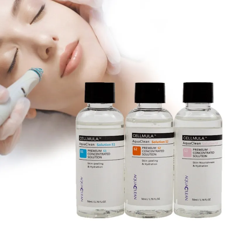 Microdermabrasion Aqua Peeling Solution 50 ml par bouteille sérique faciale Hydre pour l'hydro-dermabrasion normale