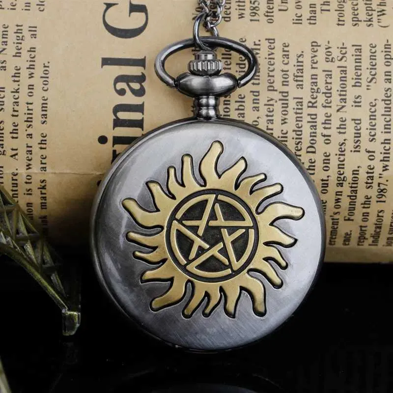 Save Big on Bulk Sunflower Watches Fob Watch Chains Antique Sunflower  Quartz Pocket Watch Necklace, Bronze Tone Interlocking Pendant, Friendship 