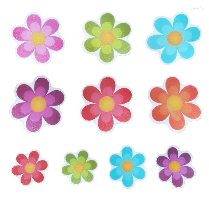 Maty do kąpieli 10pcs/Set Anti Non Slip Mat Flower Wann Naklejki Bezpieczeństwo Podłoga Prysznic w łazience