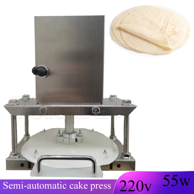 220V 55W Machine de presse à crêpes minces Home Grab Cake Pastry Perk Sheeter