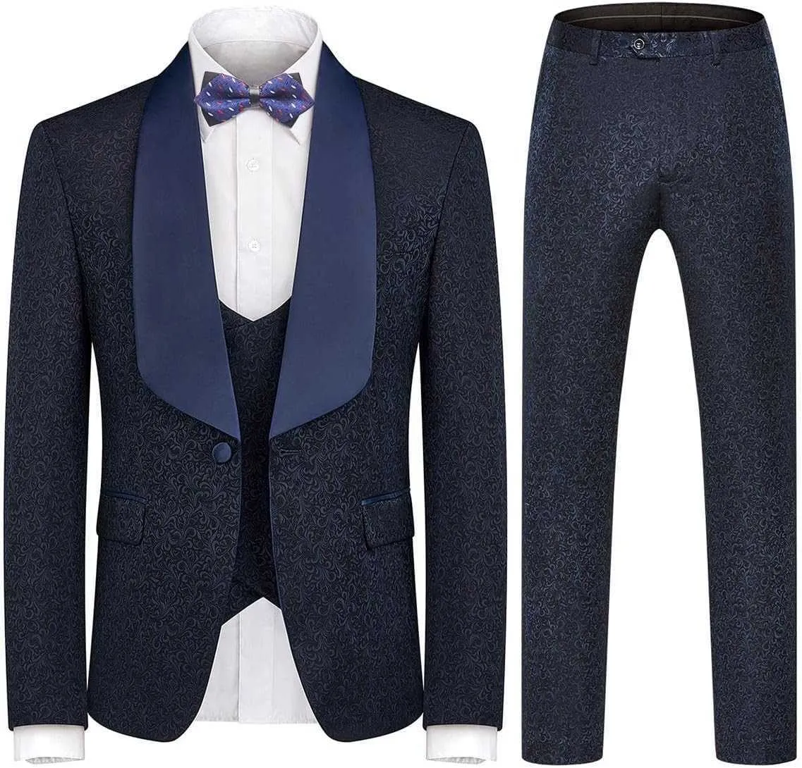 Tuxedo kleider mens anpassen schlank sitzend dreiteil