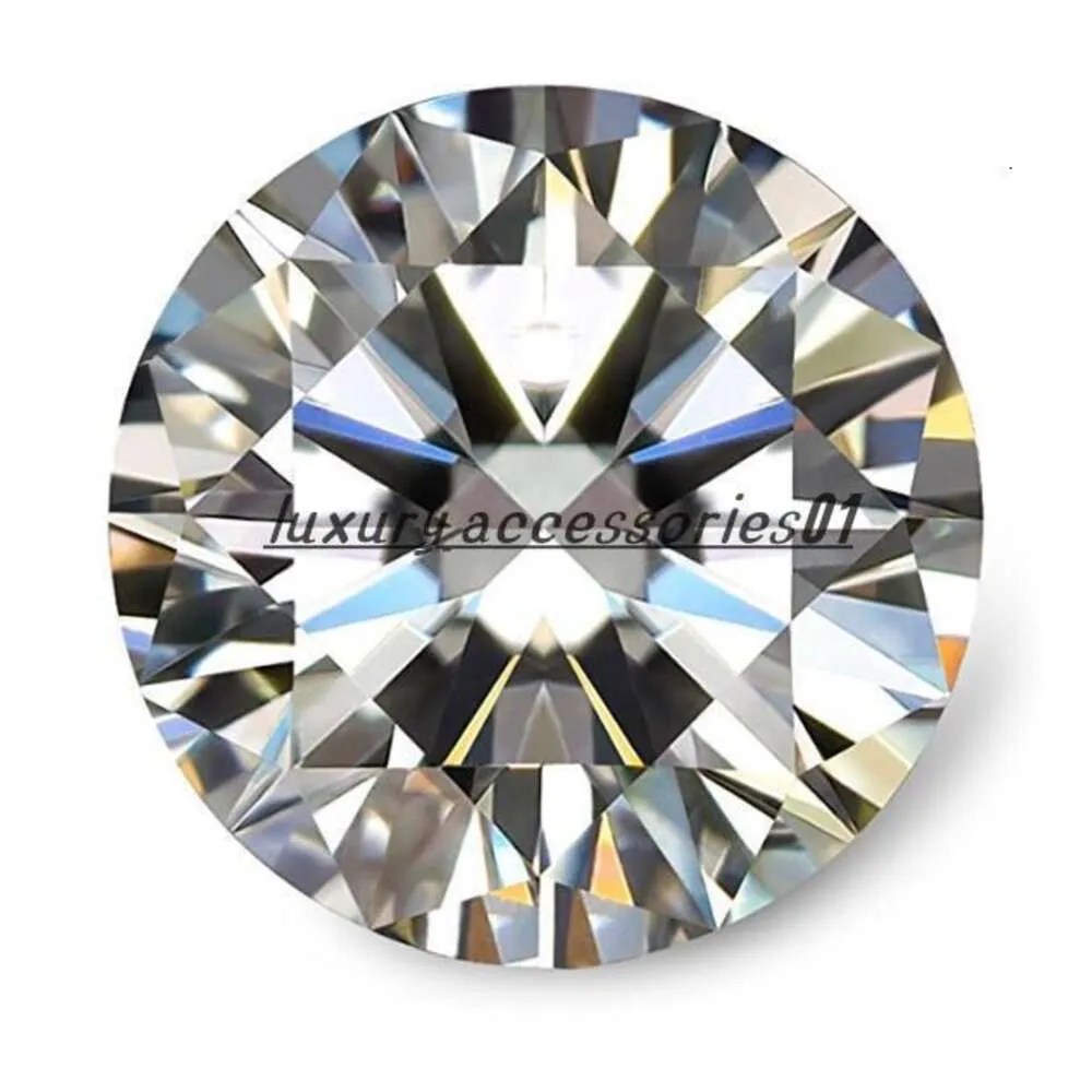 D f Color VVS Clarity Round Brilliant Cut Moissanite 0.1 8.0CT 3 13 mm avec certificat Diamond synthetique lache