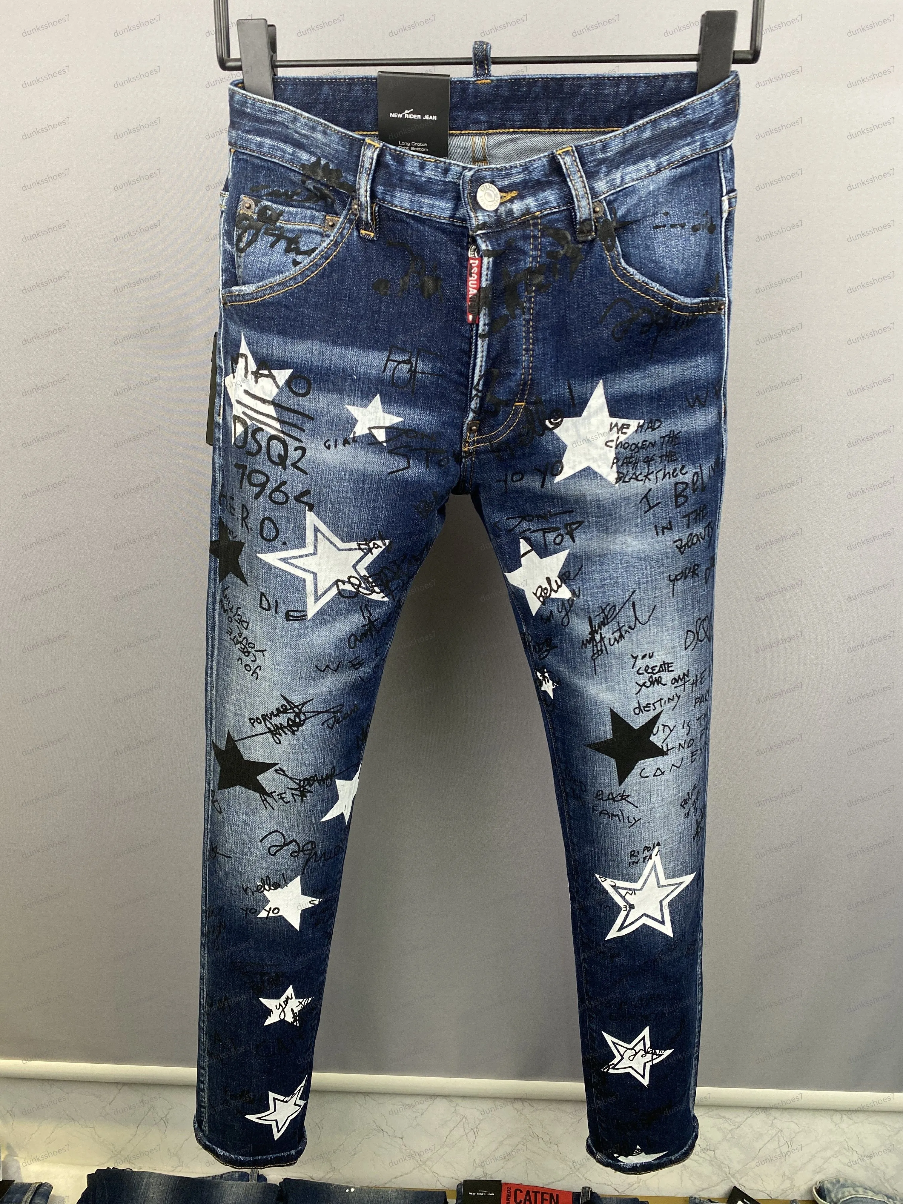 Black Hip Hop Rock Moto Topman Jeans With Ripped Distressed