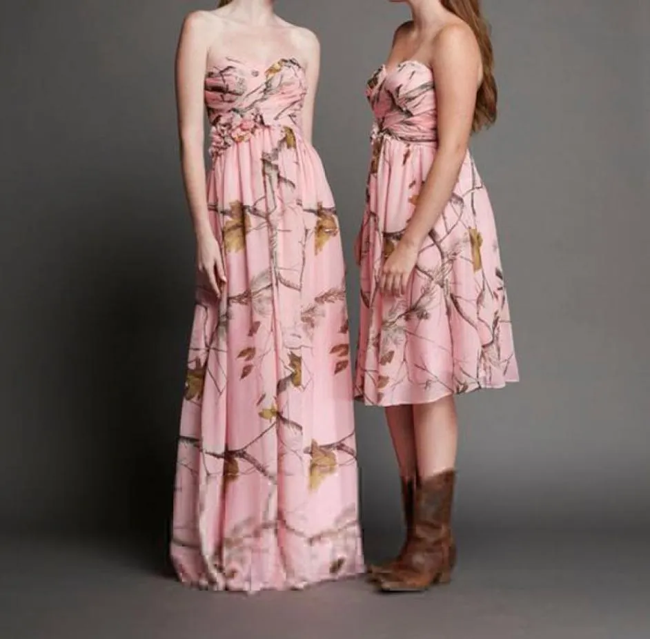 Long Chiffon Bridesmaid Dress with Sweetheart Neckline and Lace-up Bodice  Floor-Length A-Line CAMO Wedding Formal Dress from Dhgate In Stock Bridesmaid  Dresses - price 130.81