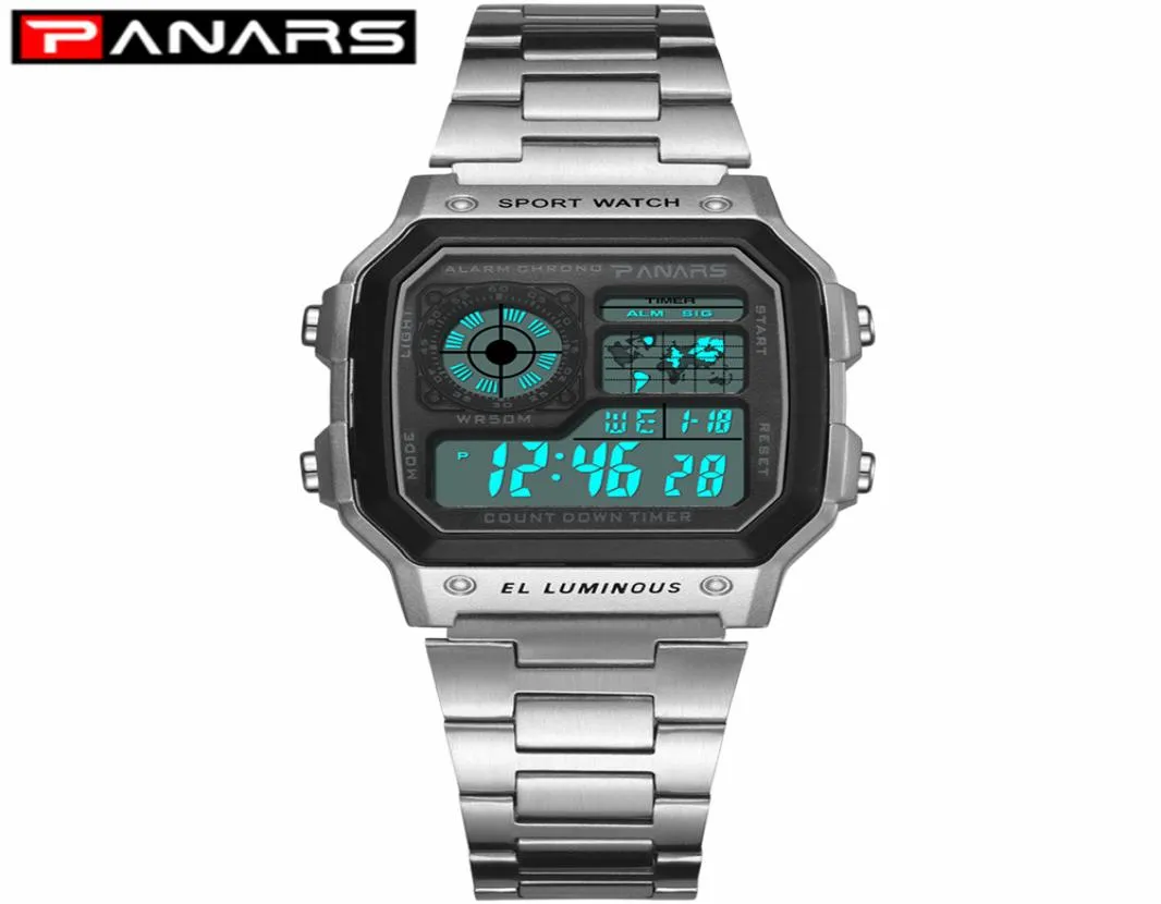 Panars Luminous Business Watch Multifunktions Frauen039s wasserdichte Handgelenk Watch Fitness Digital Watch Alarm Timer Uhr Mädchen 819358948