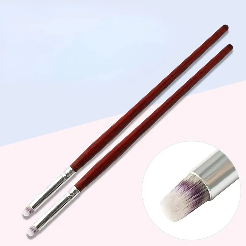 فرشاة الأظافر احترافية مانيكير UV Gel Brush القلم الخشب لون الأظافر اللوحة الرسم أدوات العلاج الضوئي