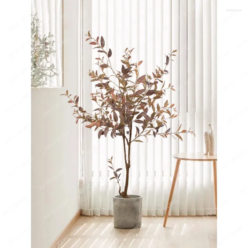 Decoratieve bloemen groen plantendecoratie olijfboom stille stijl woonkamer nepbomen vloer bonsai bloem