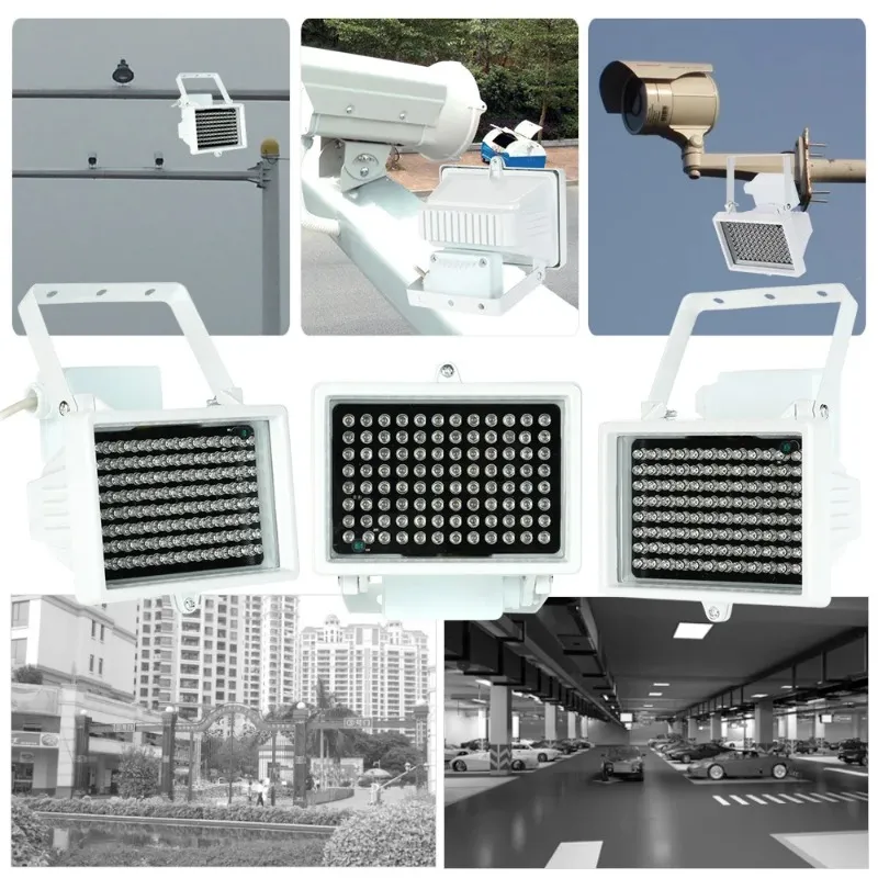 96 LED Illuminateur Light CCTV 60m IR Infrarouge Vision nocturne Éclairage auxiliaire Emplacement extérieur pour la caméra de surveillance