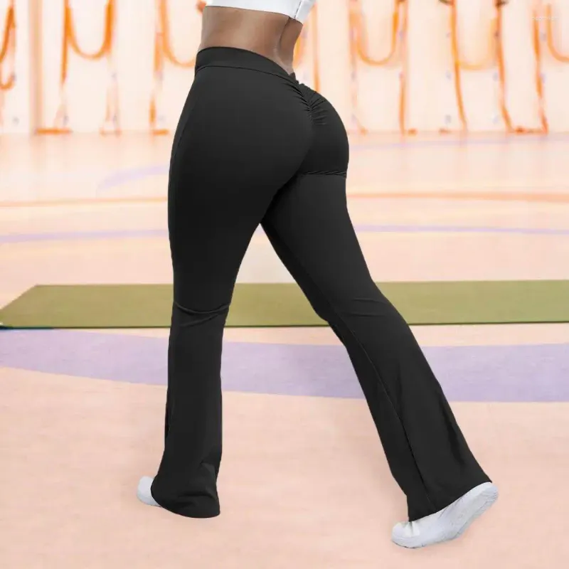 Active Pants Women Yoga Bell bottoms Tight Scrunch BuLifting Dance High Waist Tights Sport Gym Running Breathable Fitness Leggings