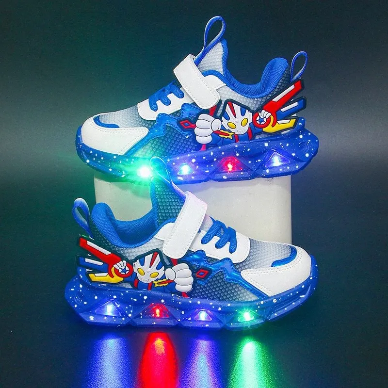 zapatos para niños zapatillas de deporte para niños casuales para niños corredores de moda tamaños de zapatos rojos azules 22-36 82iy#