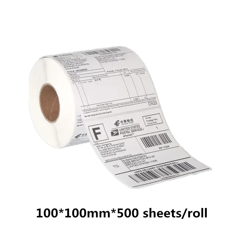 Paper Thermal Shipping Labels 4X6in Shipping Label paper rolls for thermal printer Compatible with Zebra Sticker Printer