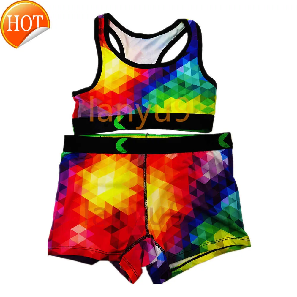 2024 New Fashion Designer Wholesale Womens Swimwear Sexy Womens Swimsuit 2 Piece Set Sports Skinny Breathable Polyester Printed Briefs Boxers multicolor vest unde