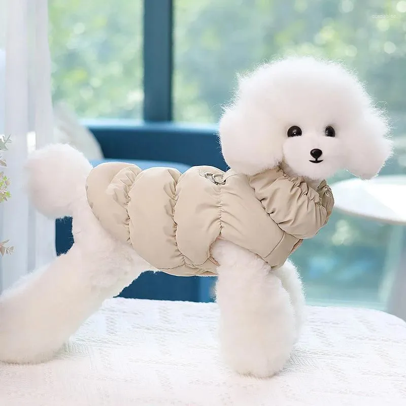 Hondenkleding Kleding Wintervest Warm gesp gewonde katoenen met katoen gevormde puppy Two Feet Designer Designer Koeling Jacket Sweater