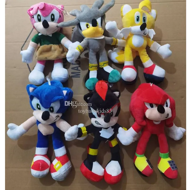 POETTO DI BUNTRUFICA SONIC THE HUDGEHHOG PLUSH 30 CM SUPPRESSO SONO PLUSH PLUSH PLUSH PLUSH TARSNAK Hedgehog bambola morbida Stuff di peluche personalizzate per ragazzo