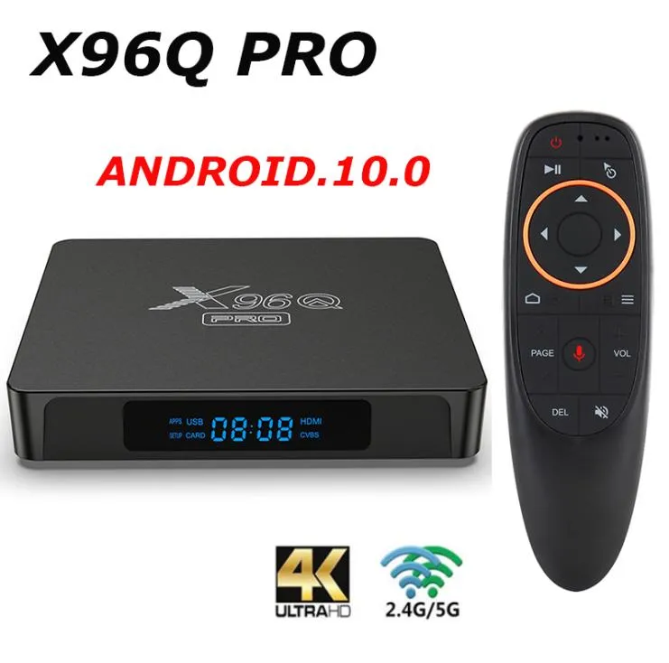 X96Q PRO 10 Android TV Box Allwinner H313 24g WiFi 4K 2GB 16 Go Player multimédia 1 Go 8 Go TVBox Set Topbox vs X96 MAX9450976