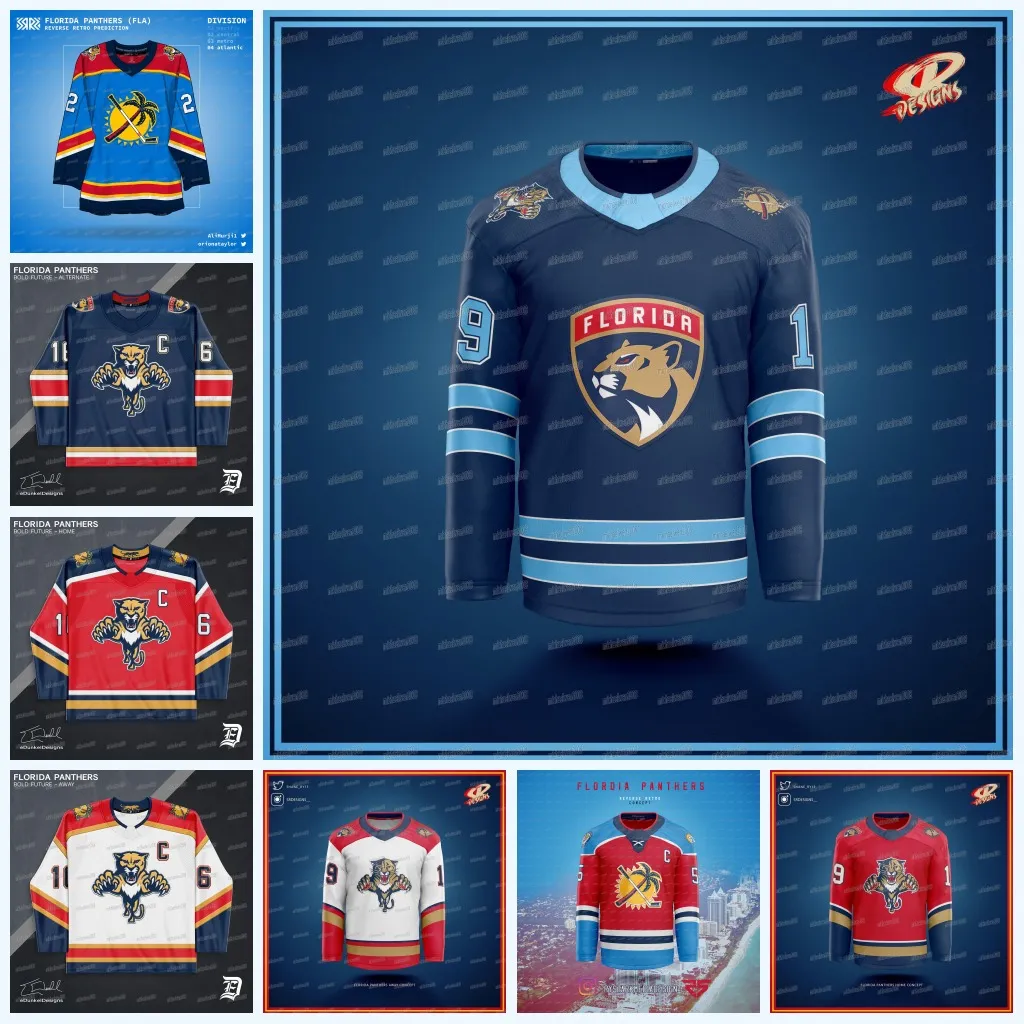 Florida Panthers Jersey Tkachuk 19 Concept 25 Bobrovsky, Barkov