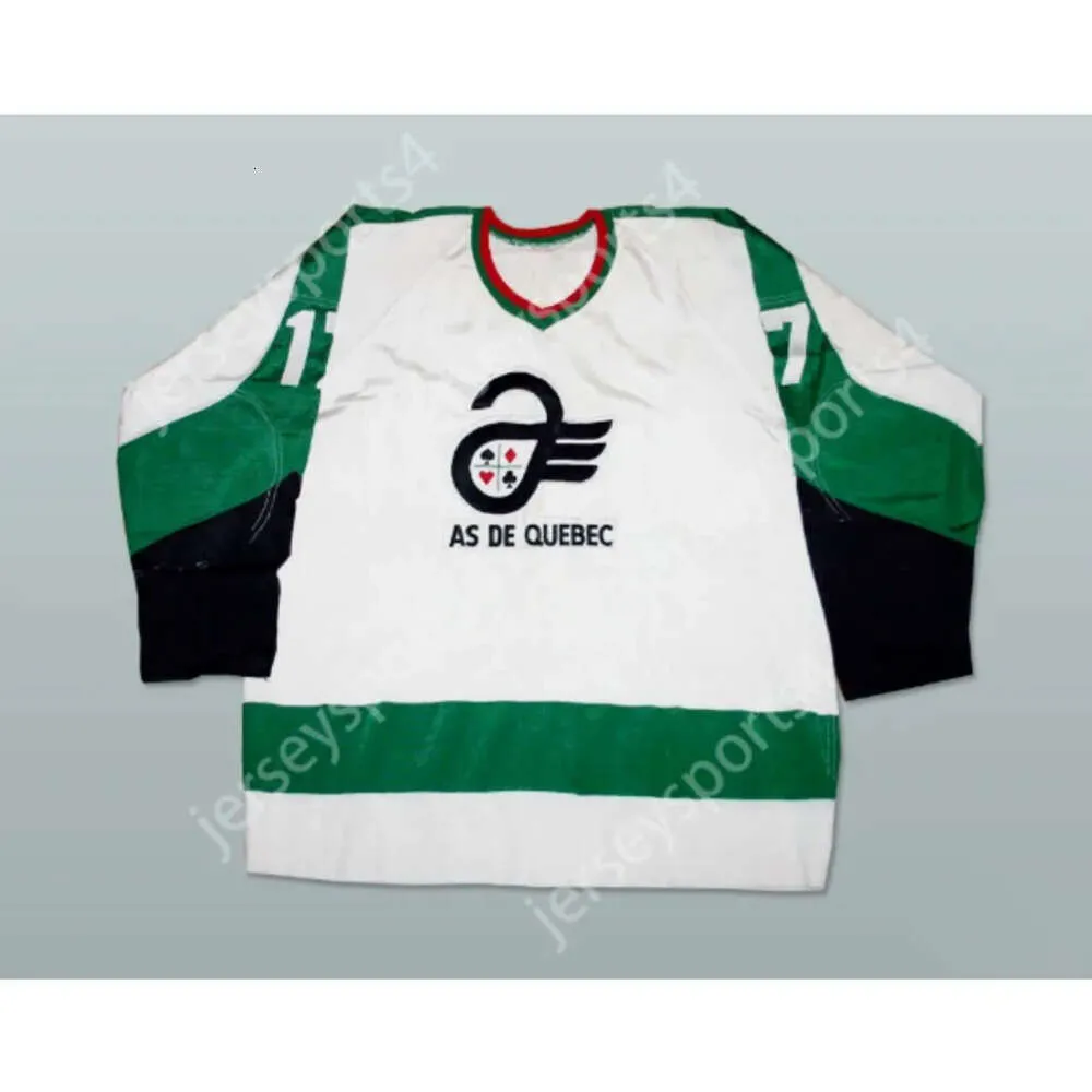 GDSIR Custom White 17 Québec Aces Hockey Jersey Nouveau Top Ed S-M-L-XL-XXL-3XL-4XL-5XL-6XL