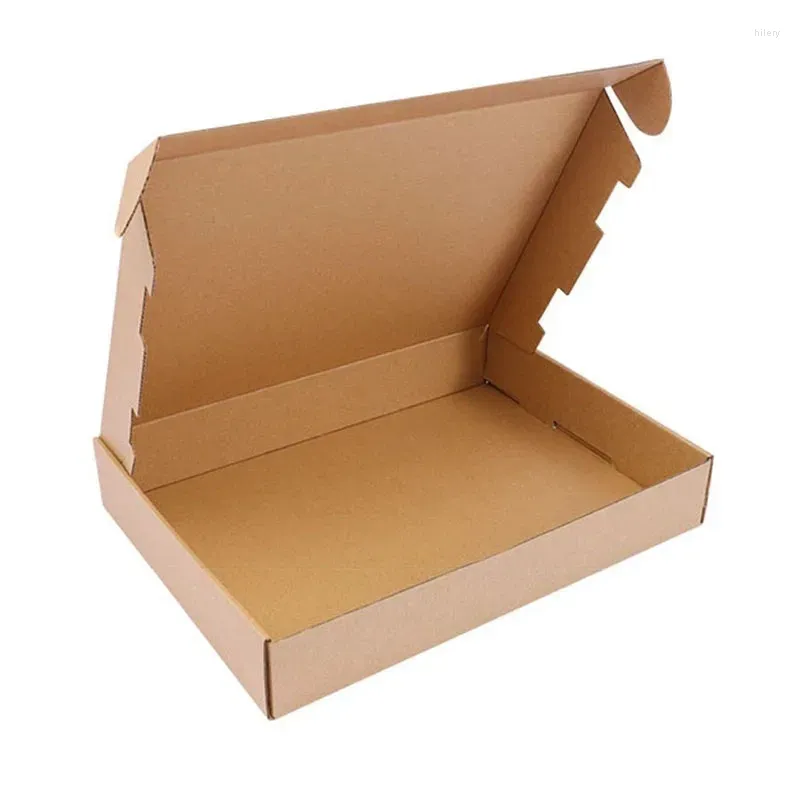 Gift Wrap 10st White/Brown Kraft Carton Packaging Wedding Party Small Gifts Handmade Event Box Logistics Express