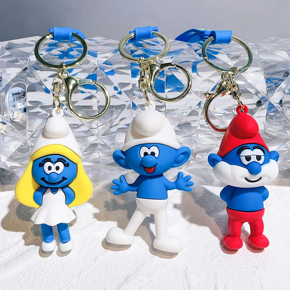 أزياء Carton Movie Character keychain keychain Rubber و Key Ring لسلسلة مفاتيح المجوهرات على ظهره 083580