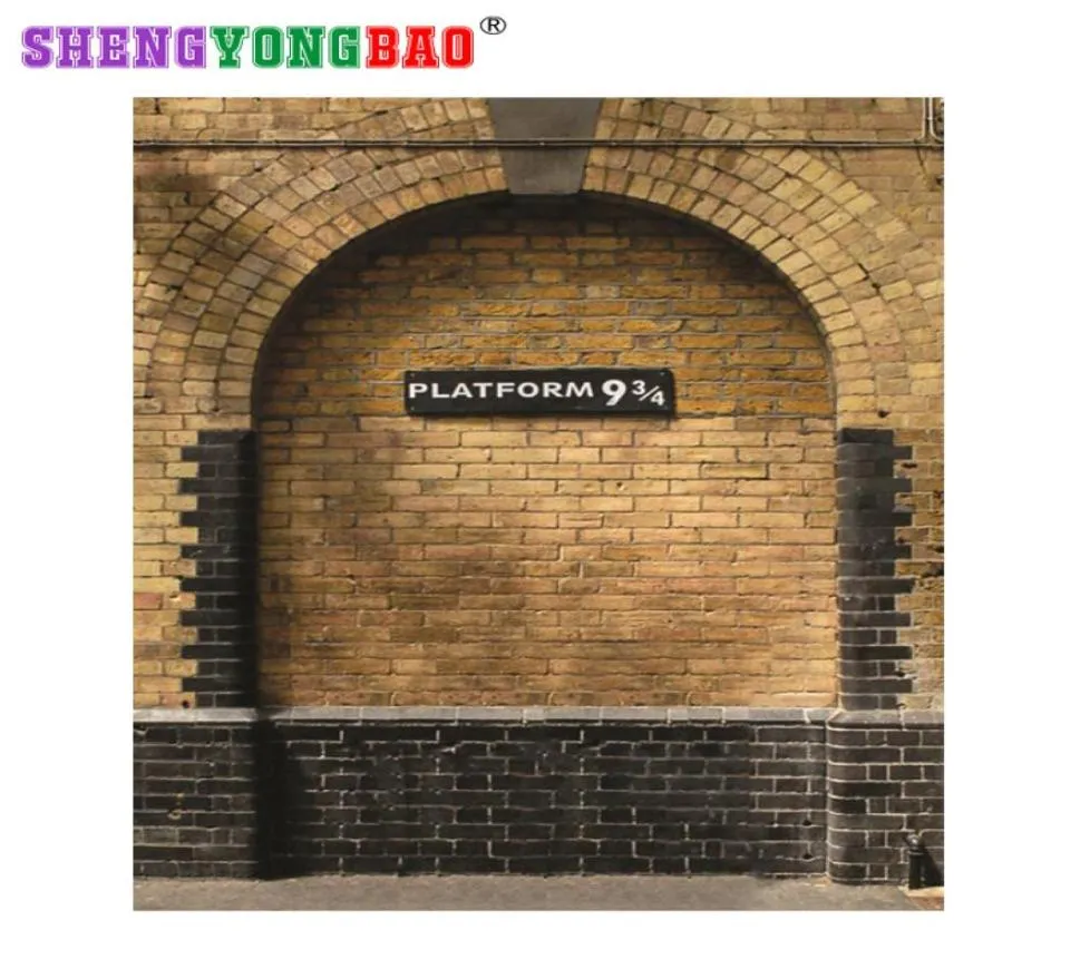 Shengyongbao Vinyl Custom Potter Heaven Photography Backdrops Prop Wall 9 3/4 Station Theme Photography Bakgrund SS-90519101213