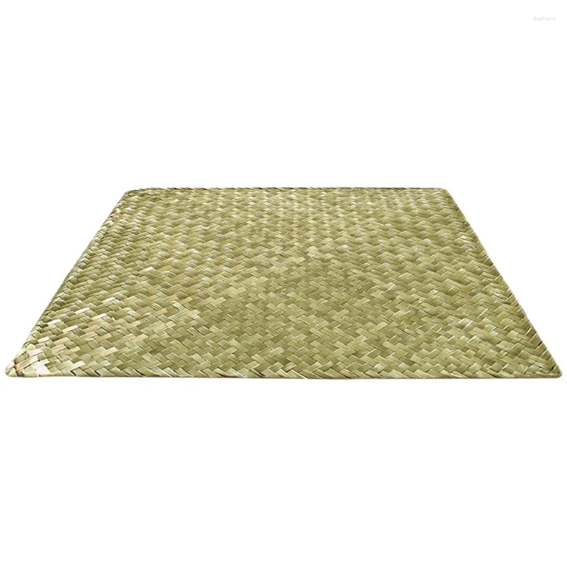 Table Mats Insulation Pads Placemats Woven Modern Decorations For Seaweed Farmhouse Straw Dining Accessories Rustic