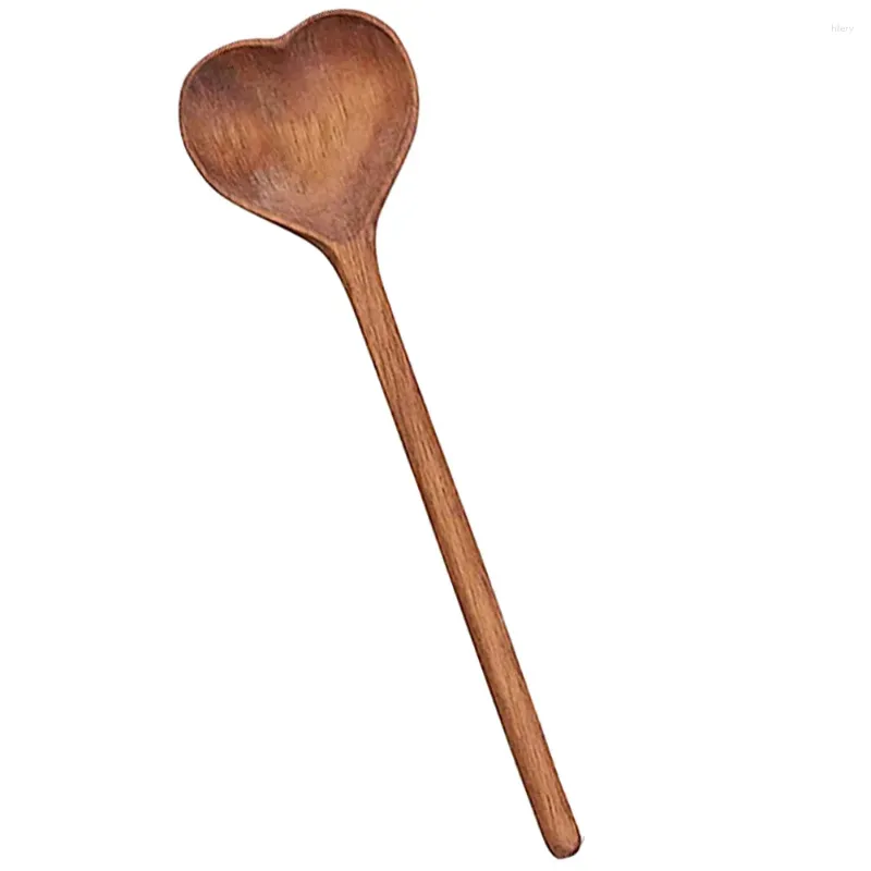 Spoons Wooden Mixing Spoon Wear-resistant Dessert Kitchenware Lovely Multi-function Stirring