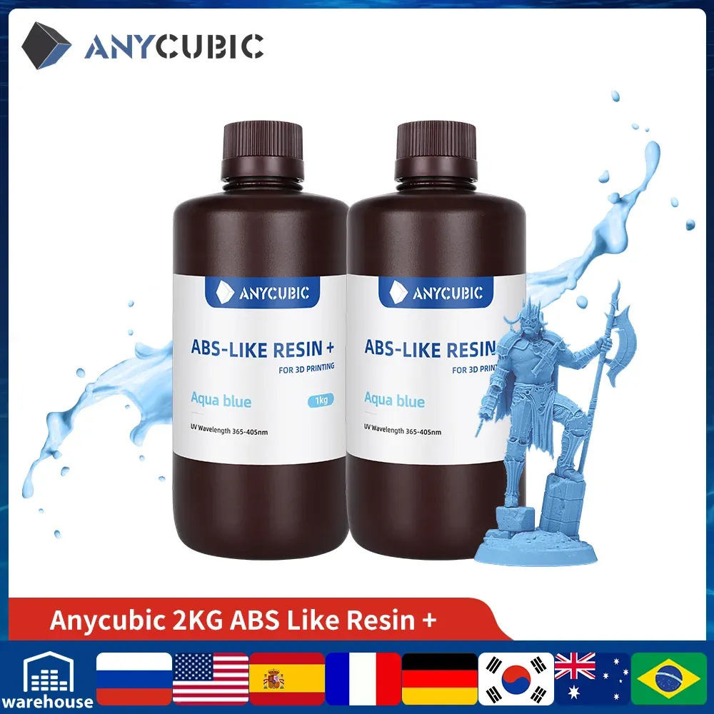 Cases Anycubic Abslike Resin 3d Printer Uv Resin 405nm for Lcd Dlp Printers Strong Formula Printing Accuracy Up to 0.1mm Abs Resin+