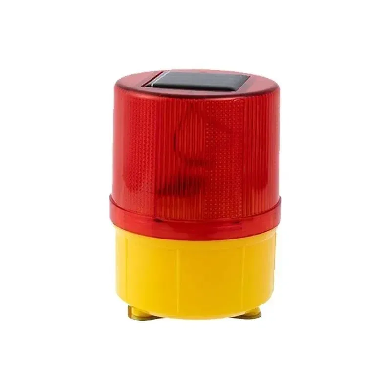 NEW Magnet light solar warning signal traffic construction crane automobile road outdoor roadblock flashing- for construction crane safety light