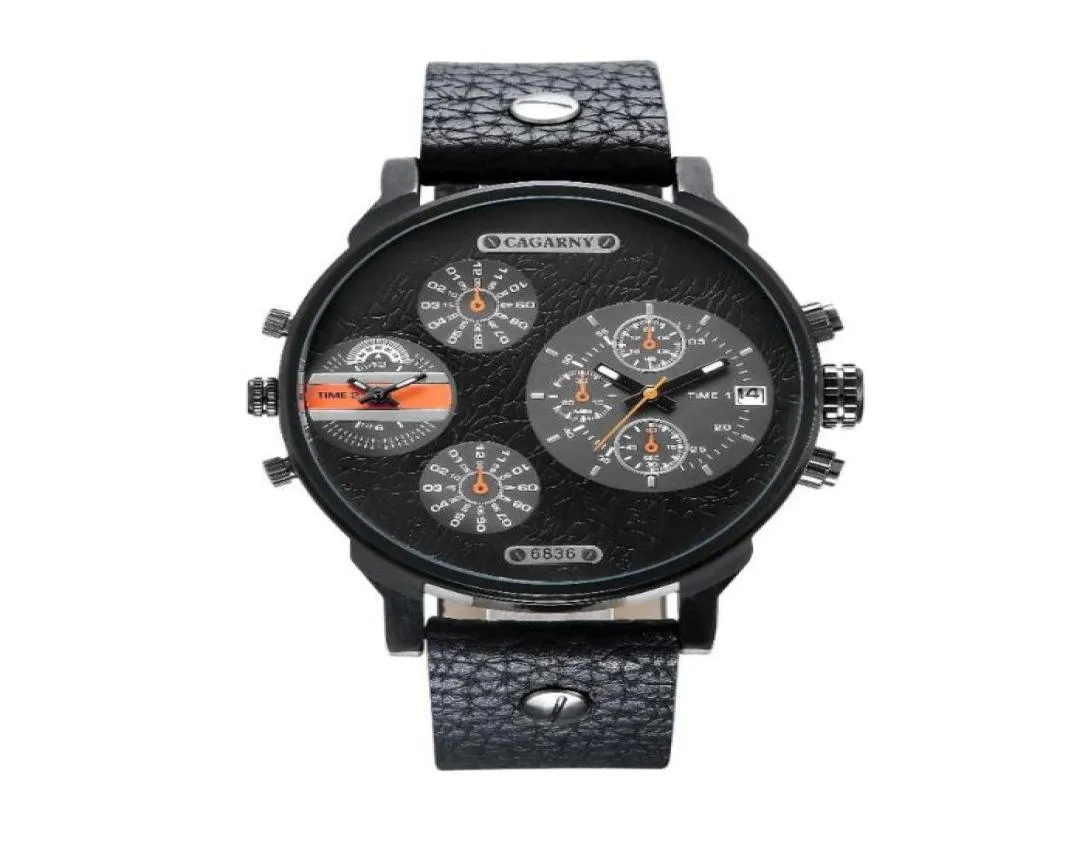 Начатые часы Cagarny Brand Brand Quartz Watches Men Gift High Dial