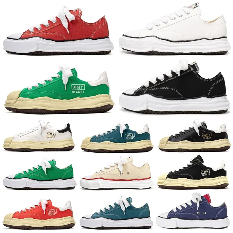 Maison Mihara Yasuhiro Low Canvas Sneakers, Beige White, Nigel Cabourn Collaboration, Original Sole, Men's and Women's Designer Buty Maison Mihara Yasuhiro Low Canvas Sneakers, Beige White, Nigel Cabourn Collaboration, Original Sole, Men's and Women's Designer Buty