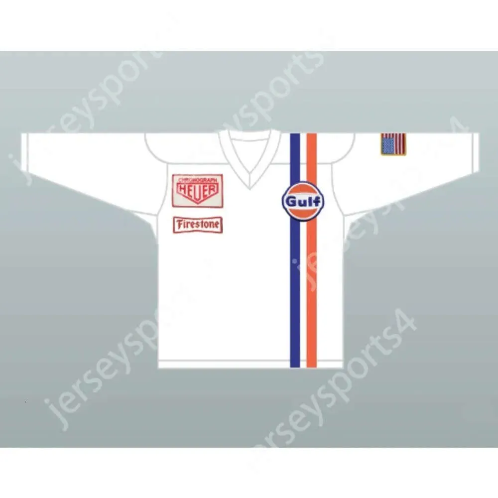 GDIR Custom Steve Ueen Michael Delaney Le Mans inspiriert Hockey Trikot Neue Top ED S-M-L-XL-XXL-3XL-4XL-5XL-6XL