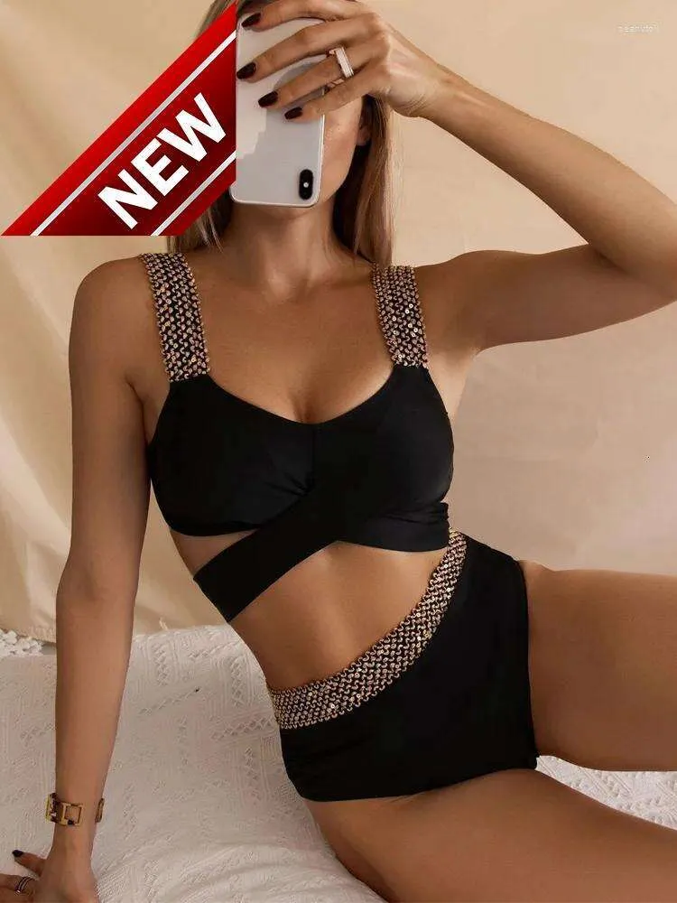 2024 NOVO designer de moda Sexy Biquíni Conjunto barato feminino preto push up feminino de maiô de maiô de maiô de maiô de maiô de banheira