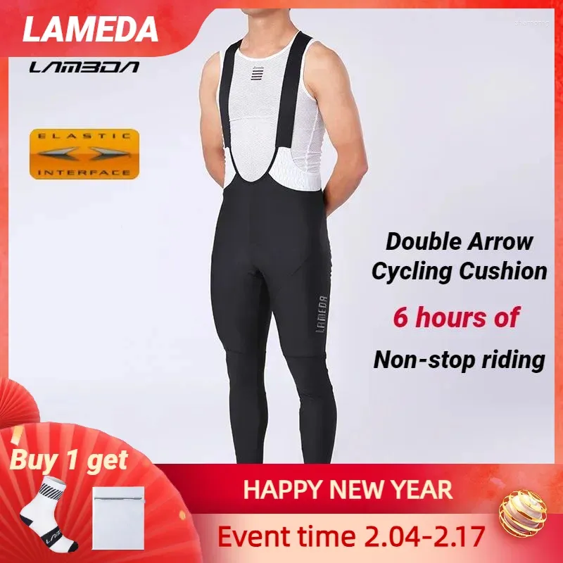 Racing Pants Lameda Cycling Man Wear-resistant Winter Men Culotte High Elasticity Bib Mtb Soft Bike Riding