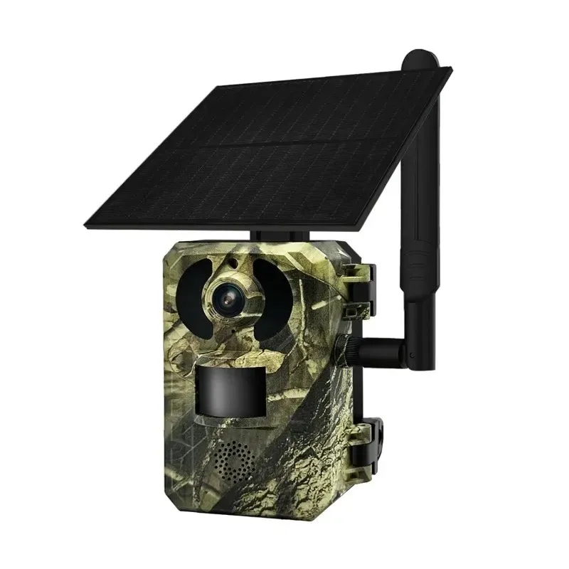 2024 4G SIM SIM Solar Camera Hunting Trail Camera Trail Wildlife Tracking Surveillance Infrared Light Vision Cameras Cameras Traps App Uccon