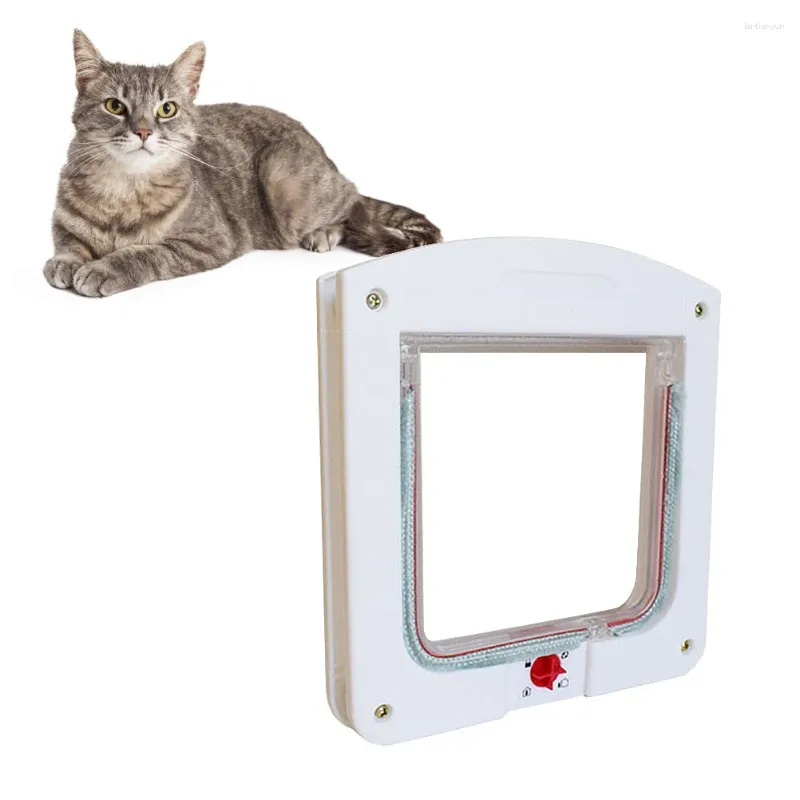 Cat Carriers Controllable Pet Entry And Exit Door For Window Safe Hole Supplies Size S White