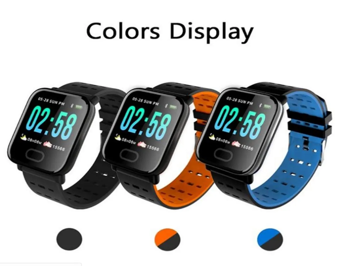 A6 Sport Smart Watch Band Bracelet Hyper Bracelet Cadre Calorie Tracker Calorie Tracker IP67 Wristband étanche 5766143