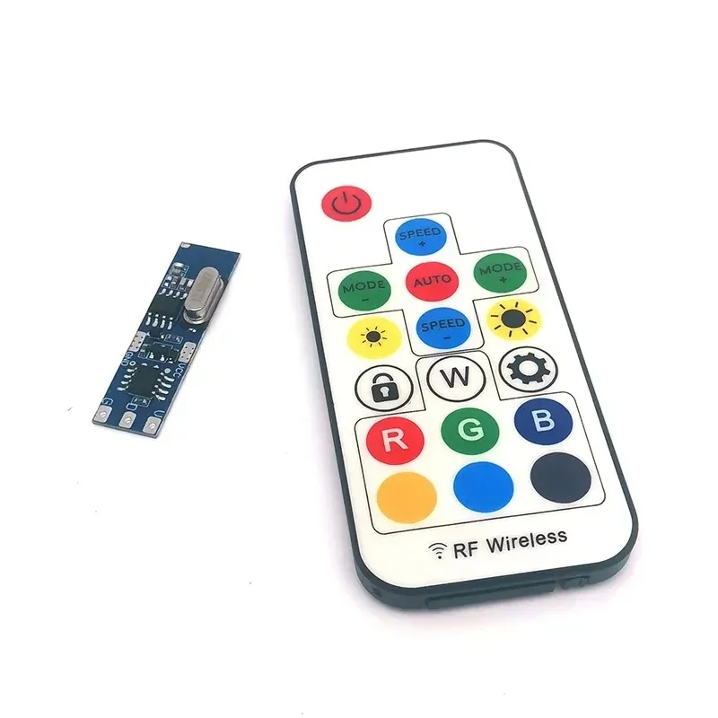 MINI 3Key RF 14Key 17Key 21Key LED Pixel Strip DC5-24V Controller for WS2811 WS2812B SK6812 6803 مع وحدة تحكم عن بعد RF REMOTE LED