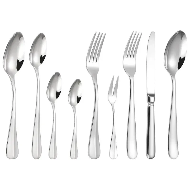 Tableware Dinner Knife Fork Spoon Travel Utensils Set Stainless Steel Cutlery Set Flatware Set with Case Reusable Portable Box