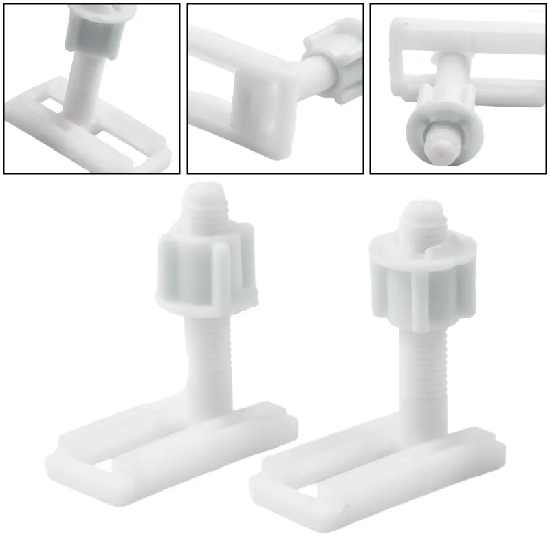 Tampas de assento no vaso sanitário 2pcs dobradiças brancas parafusos de parafusos de parafusos de parafusos de kit de reparo de banheiro ferramentas de ferramentas