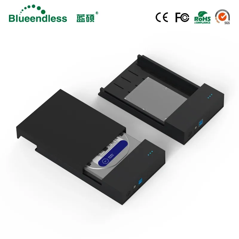 Adapter Blueendless 3.5 Inch Hard Disk Drive Case Usb 3.0 Hdd Enclosure Reading Capacity Up to 6gbps Hdd Case for 4tb Sata Hdd