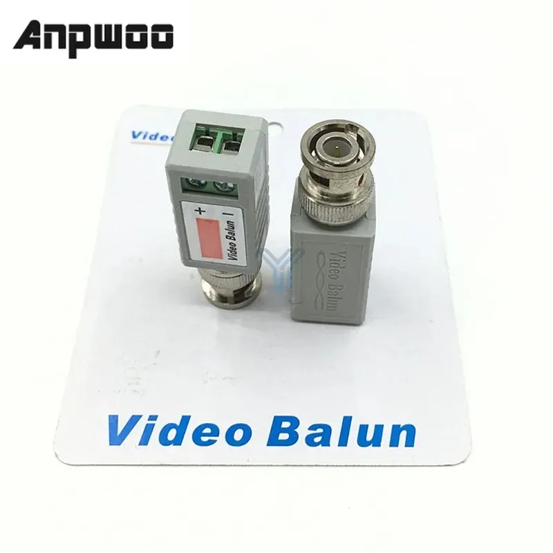 ANPWOO 1PCS Single 1 Channel Transmetteur vidéo passif BNC Connecteur Adaptateur coaxial pour BALUN CCTV CAME DVR BNC UTP