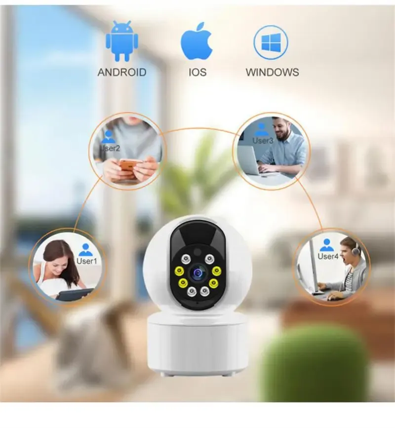 Monitorer 1080p Tuya Smart Mini WiFi IP -kamera inomhus 90 ° 350 ° Trådlös säkerhetshem CCTV Surveillance Camera med autospårning