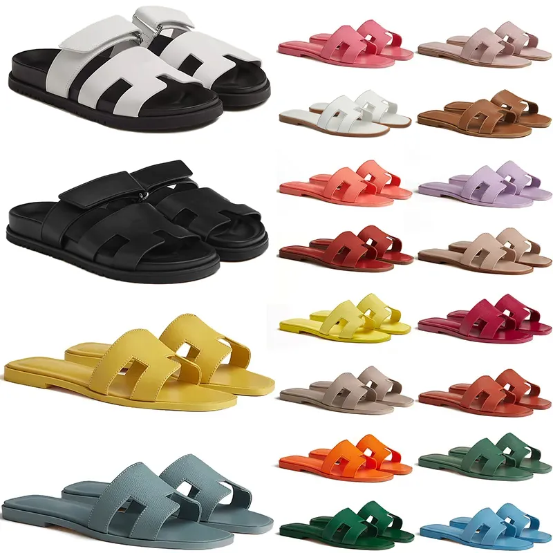 Oran Sandals 디자이너 오리지널 고급 chypre 슬리퍼 여성 신발 슬라이드 슬라이드 검은 흰색 노란색 빨간색 캐주얼 평평한 트레이너 스니커즈