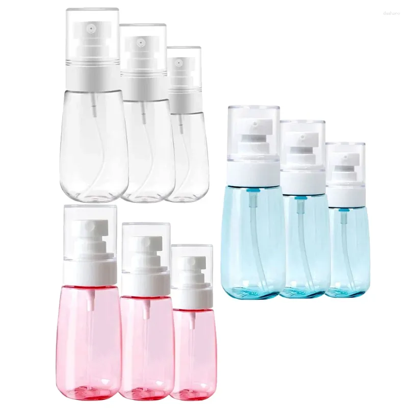 Bottiglie di stoccaggio 9 pezzi Profumo in bottiglia Spray Soap Contenitore Contenitore per capelli Contenitori Cosmetici Makeup Mister Pump Sprayer