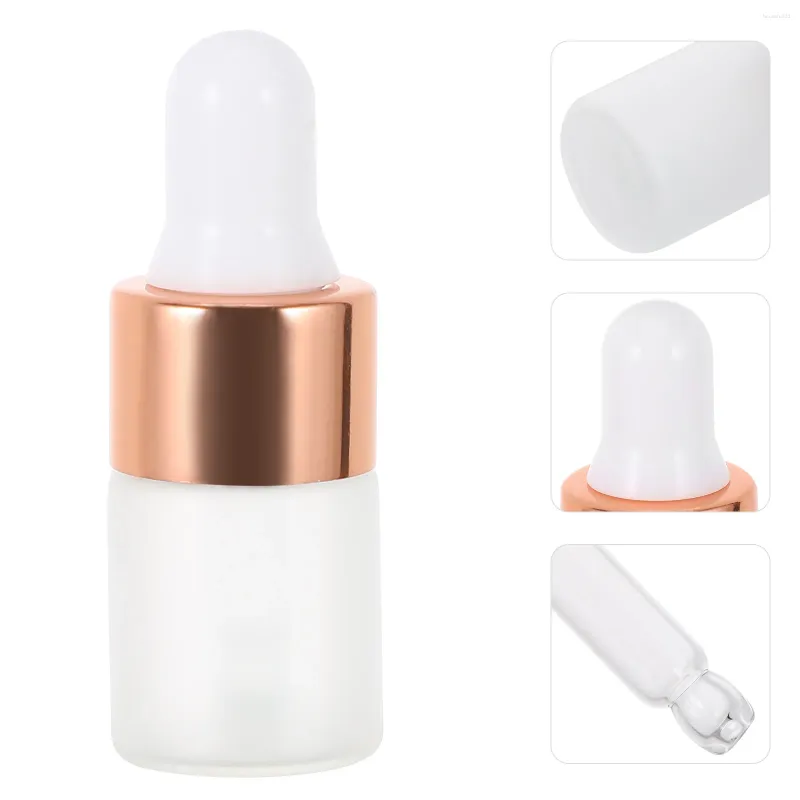 Storage Bottles 10 Pcs Travel Toiletries Containers Dropper Bottle Frosted Liquid Perfume Sample Vials Portable Dispenser