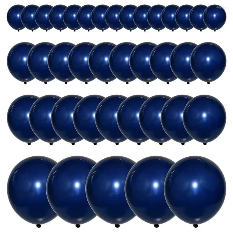 Fleurs décoratives Balons bleu marine Garland Kit ballon noir pour anniversaire Baby Shower Wedding Bridal