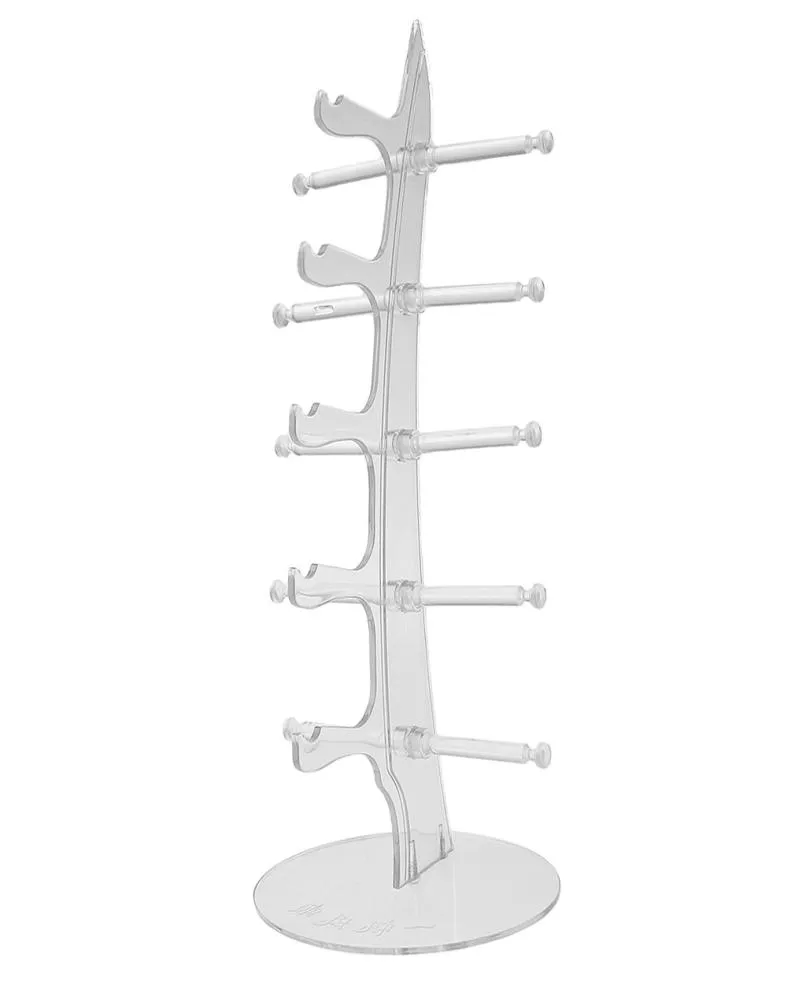 5 계층 아크릴 안경 선글라스 디스플레이 스탠드 랙 홀더 선반 도구 2222904