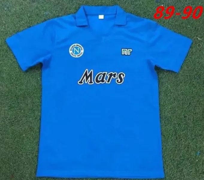 マラドーナ ナポリ レトロ サッカー ユニフォーム クラシック ブルー