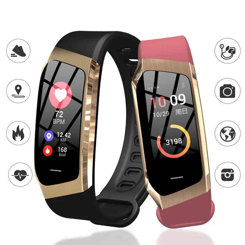 Armband smarta klockor armband för kvinnor män sport tracker fitness ip67 vattentät smartwatches blodtrycksmätare pk m3 smartur