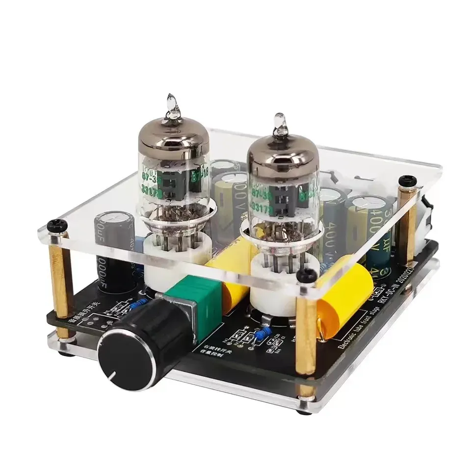 Amplifikatör Yükseltilmiş GE5654W / 6A2 Tüp Preampifikatör Amplifikatörler Hifi Tüp Preamp Pre Preamp Safra Tamponu Auido Amp Hoparlör Ses Amp DIY Ev Sineması